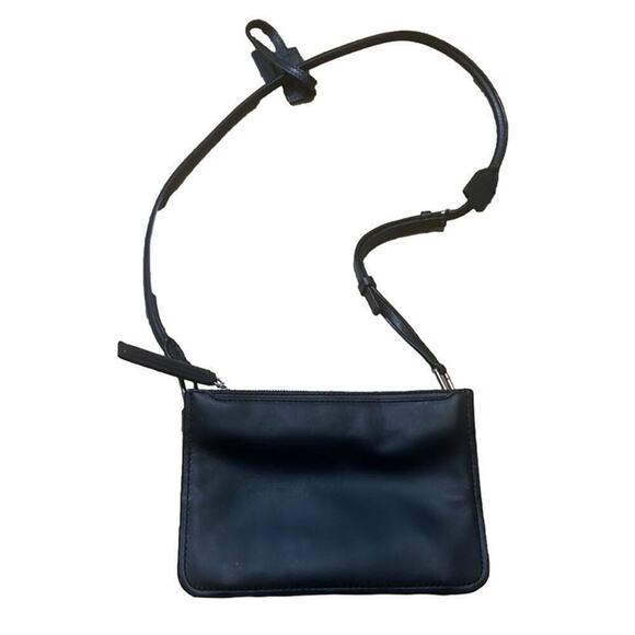 DELAROQ TROISIEME SMALL CROSSBODY NWOT ‎ POUCH IN PITCH BLACK - Picture 5 of 10